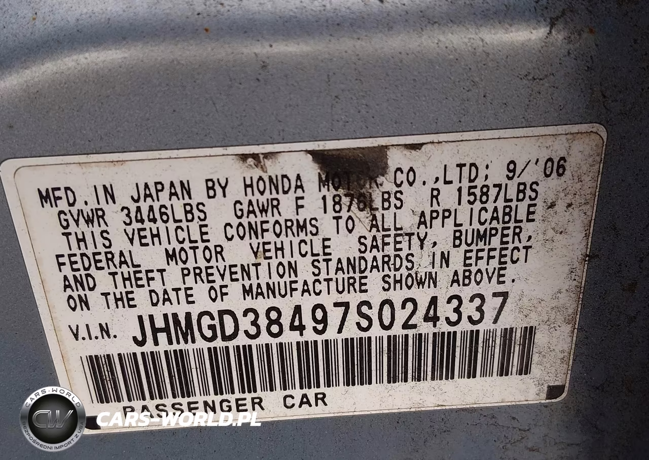 2007 Honda Fit VIN:JHMGD38497S024337 - 9