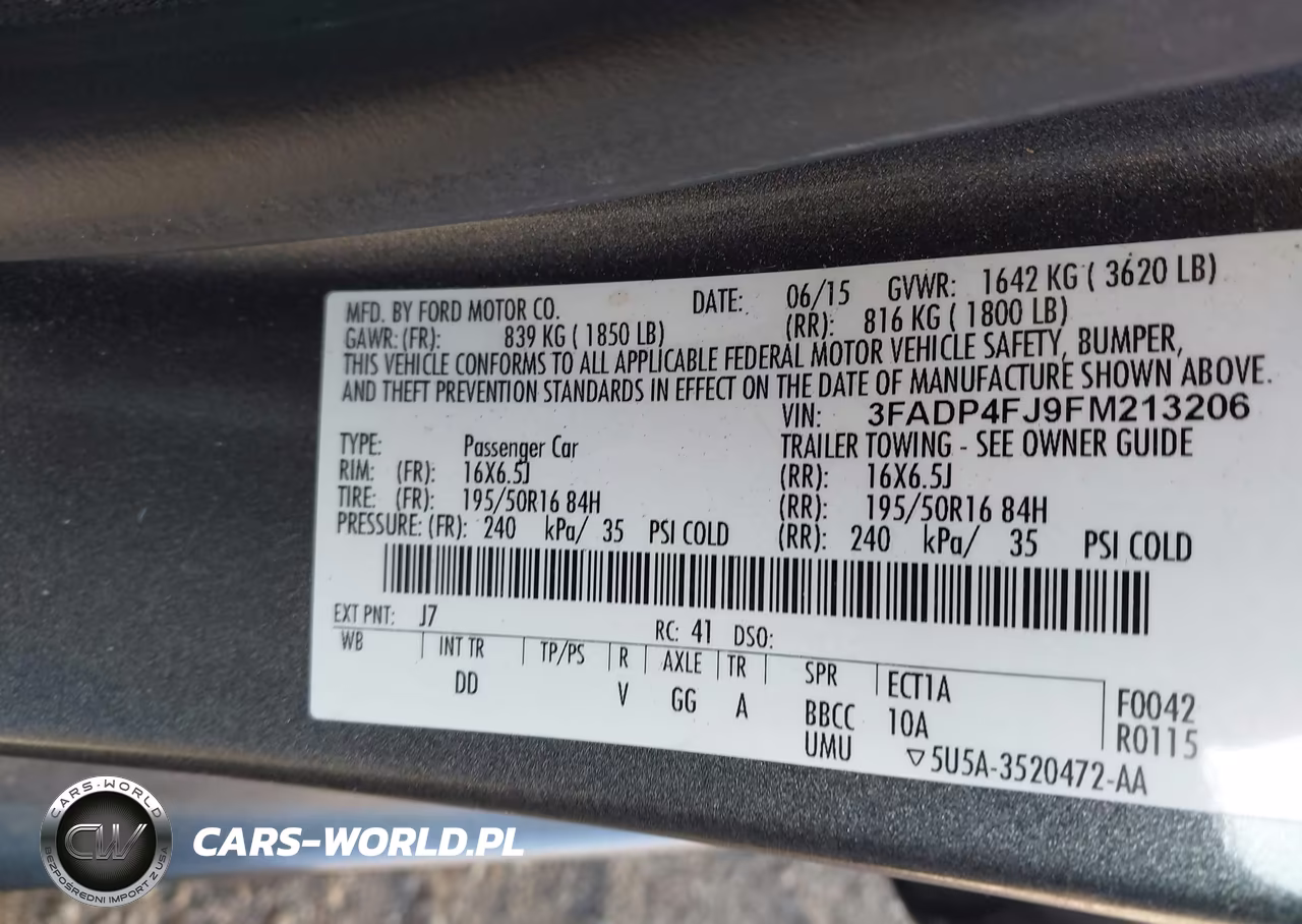 2015 Ford Fiesta Titanium VIN:3FADP4FJ9FM213206 - 9