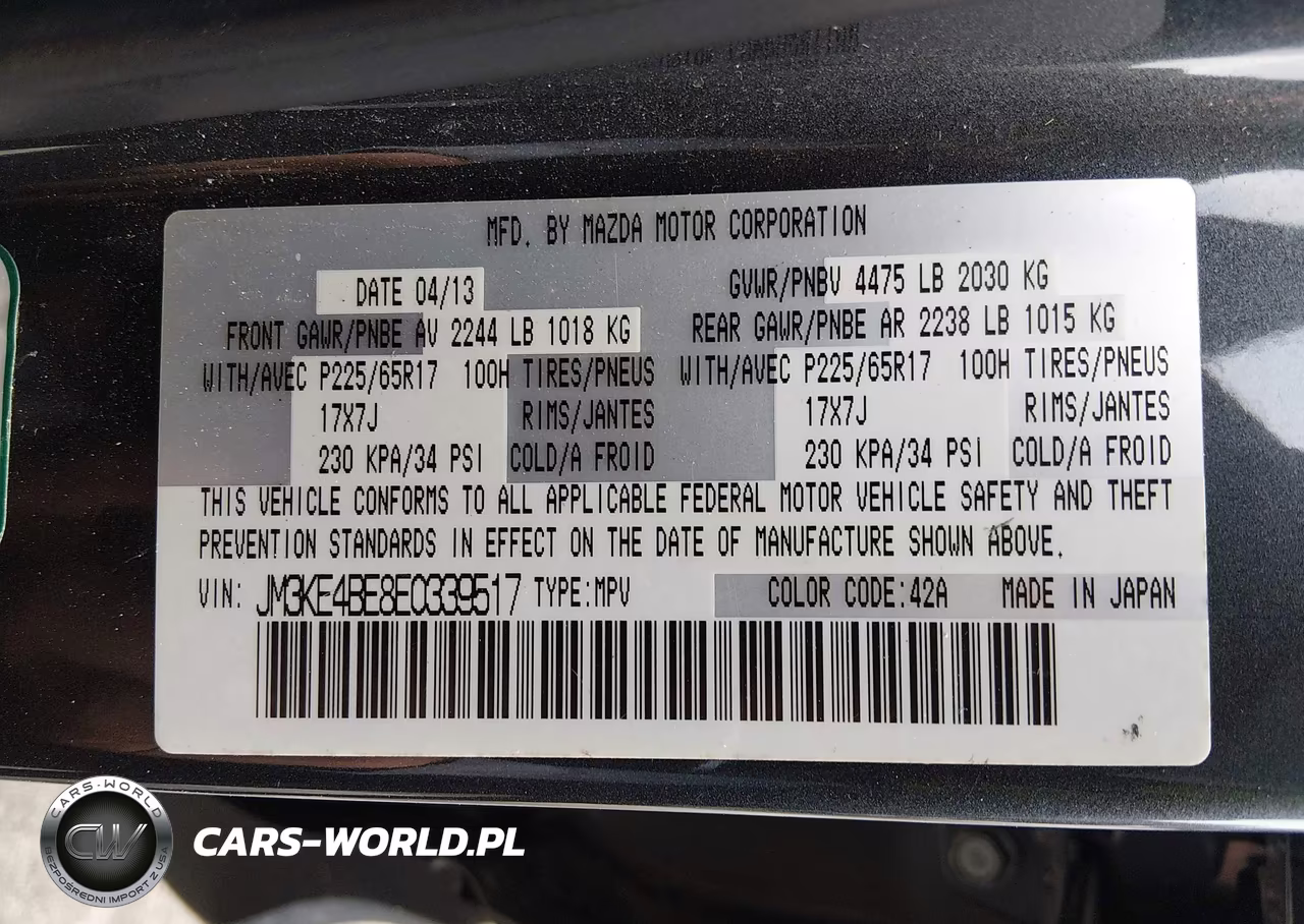 2014 Mazda Cx-5 Sport VIN:JM3KE4BE8E0339517 - 9