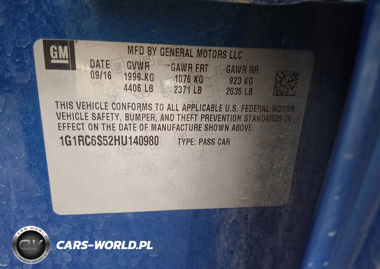 2017 Chevrolet Volt Lt VIN:1G1RC6S52HU140980 - 9