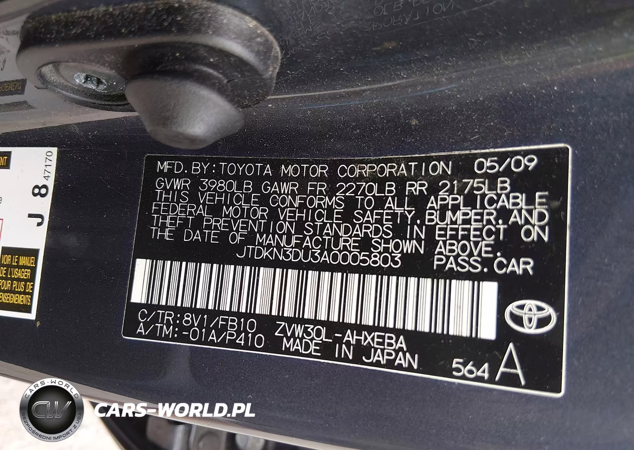 2010 Toyota Prius Iii VIN:JTDKN3DU3A0005803 - 9