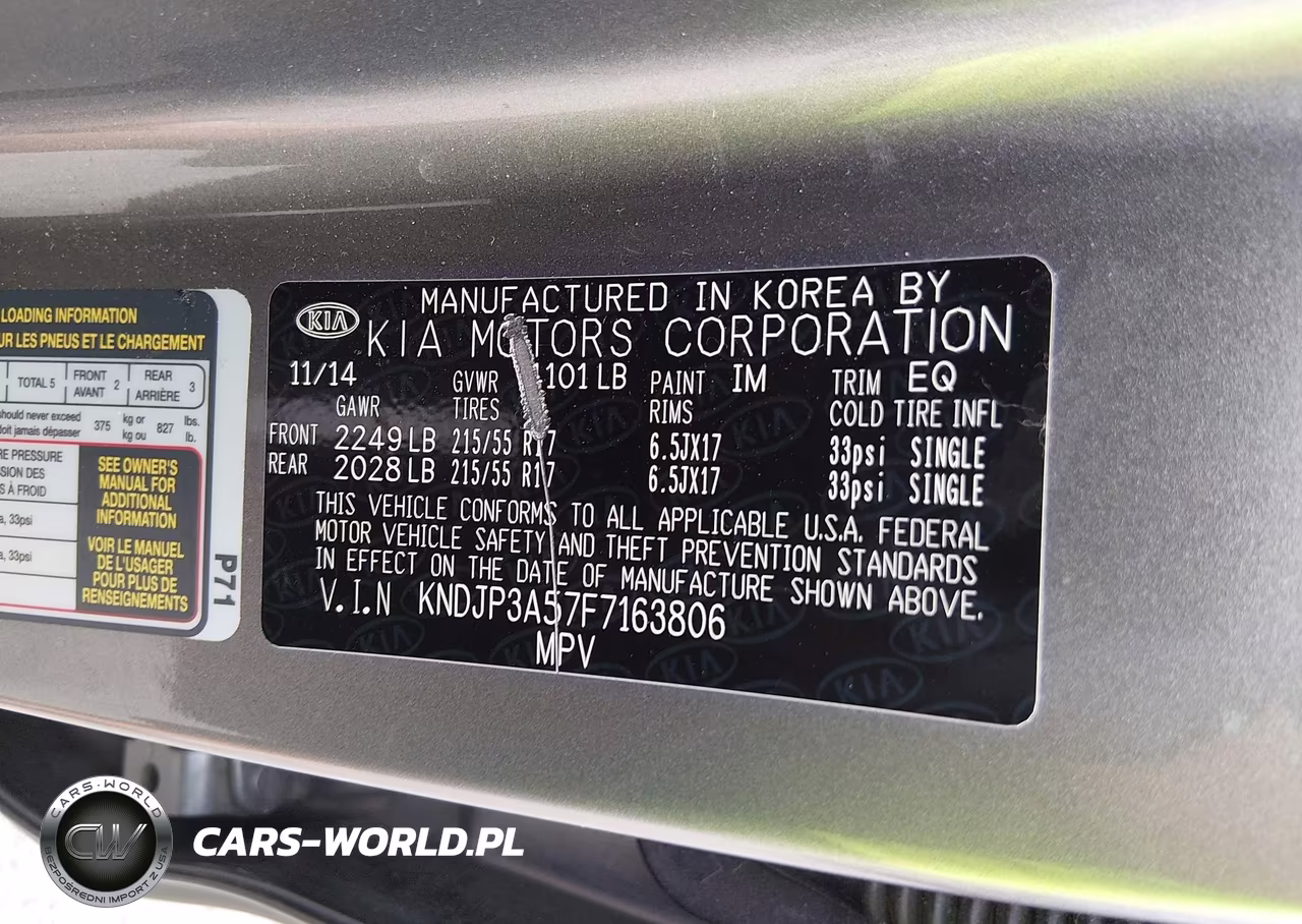 2015 Kia Soul + VIN:KNDJP3A57F7163806 - 9