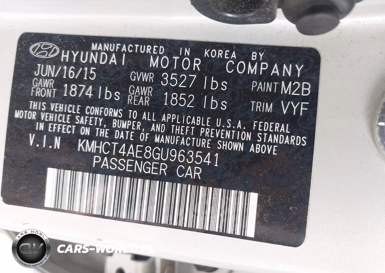 2016 Hyundai Accent Se VIN:KMHCT4AE8GU963541 - 9