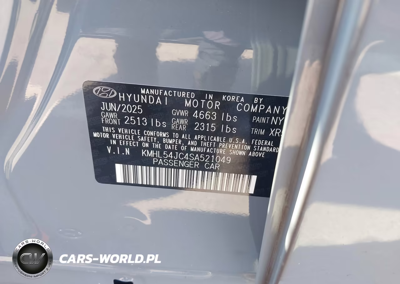 2025 Hyundai Sonata N Line VIN:KMHL54JC4SA521049 - 9