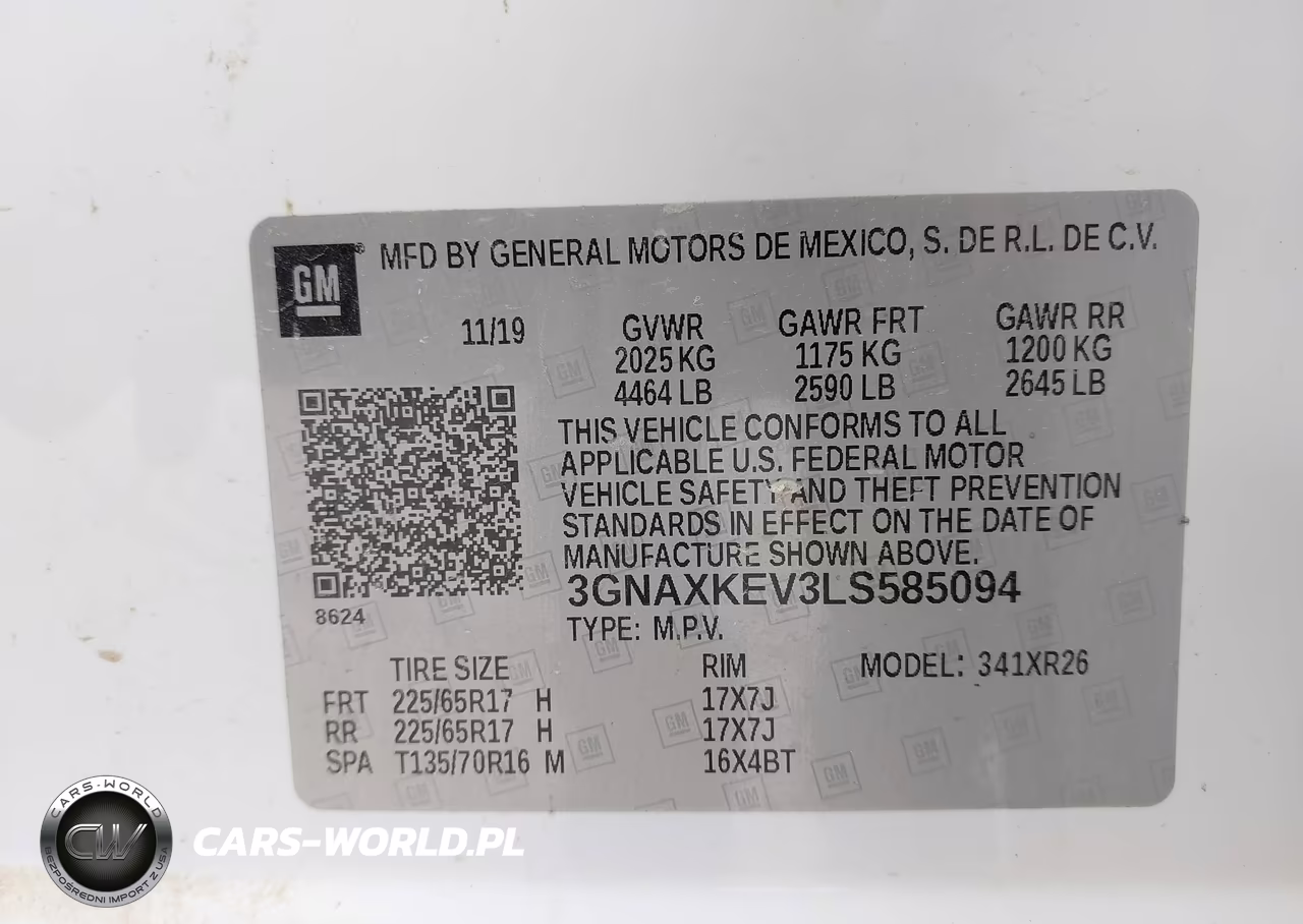 2020 Chevrolet Equinox Fwd Lt 1.5L Turbo VIN:3GNAXKEV3LS585094 - 9