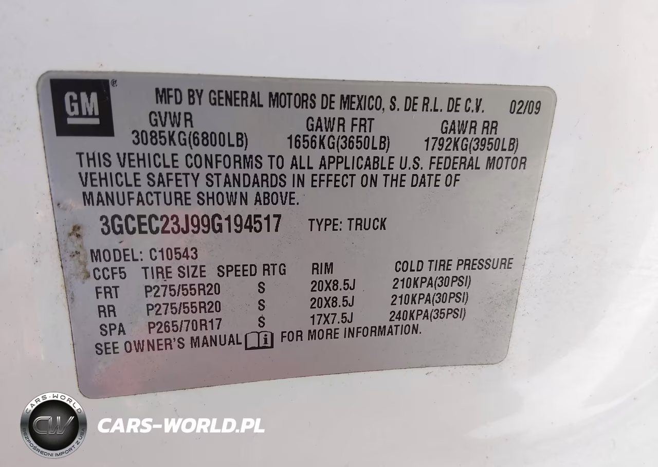 2009 Chevrolet Silverado 1500 Lt VIN:3GCEC23J99G194517 - 9