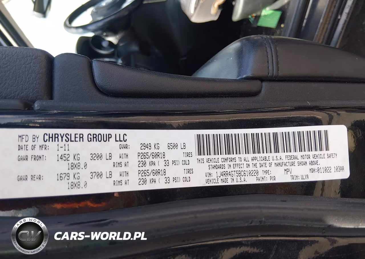 2011 Jeep Grand Cherokee Laredo VIN:1J4RR4GT5BC610220 - 9