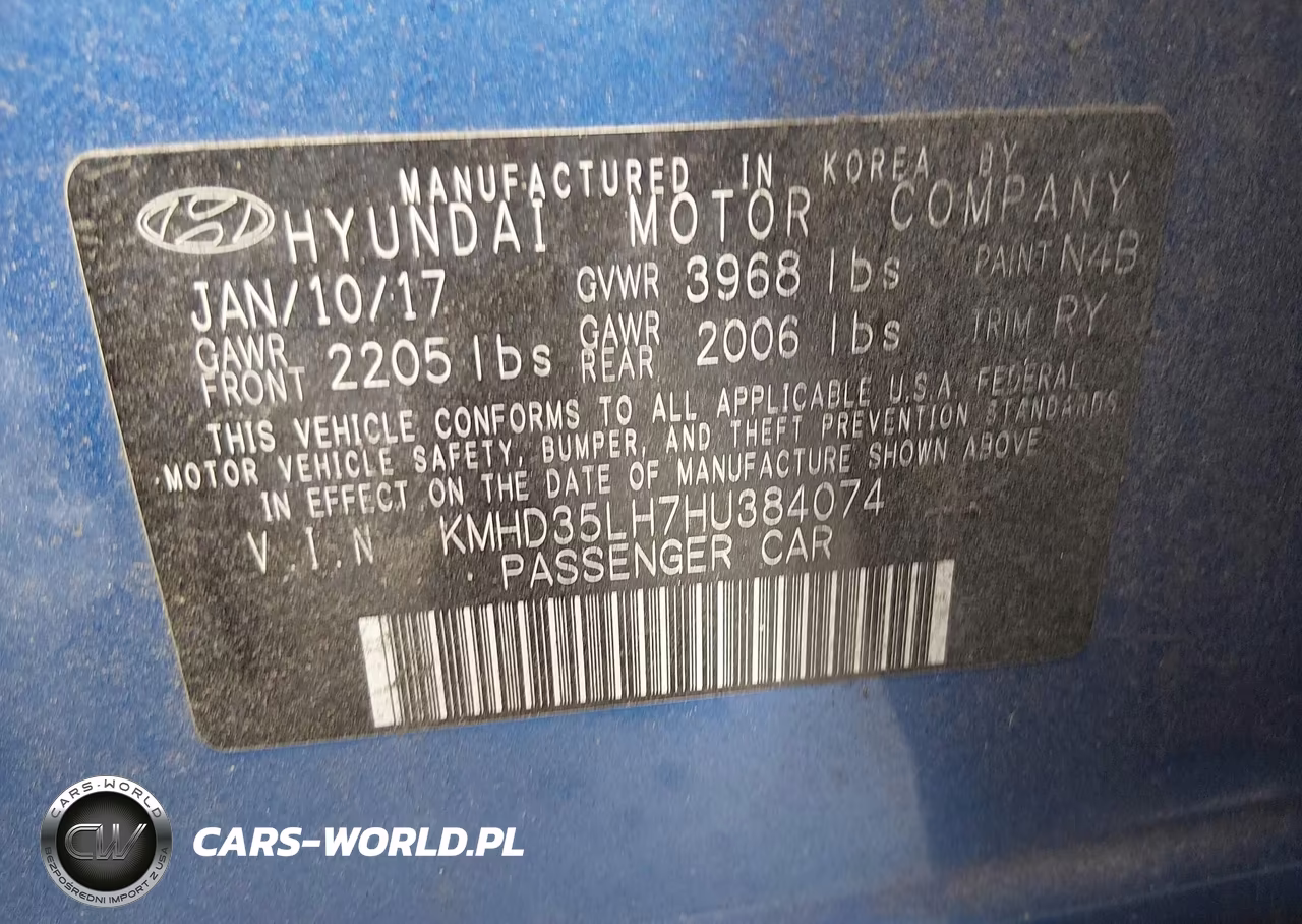 2017 Hyundai Elantra Gt VIN:KMHD35LH7HU384074 - 9