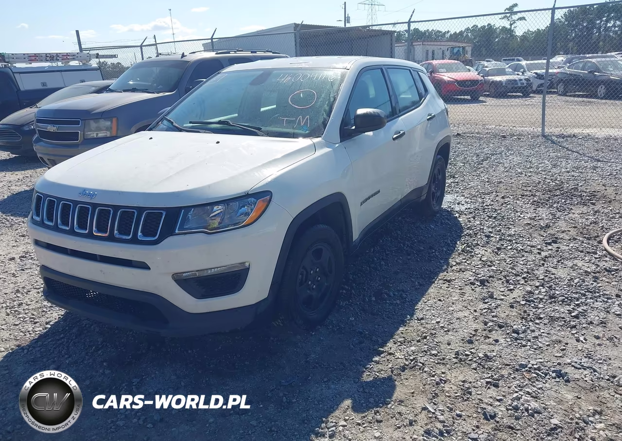 2019 Jeep Compass Sport Fwd VIN:3C4NJCABXKT658662 - 2