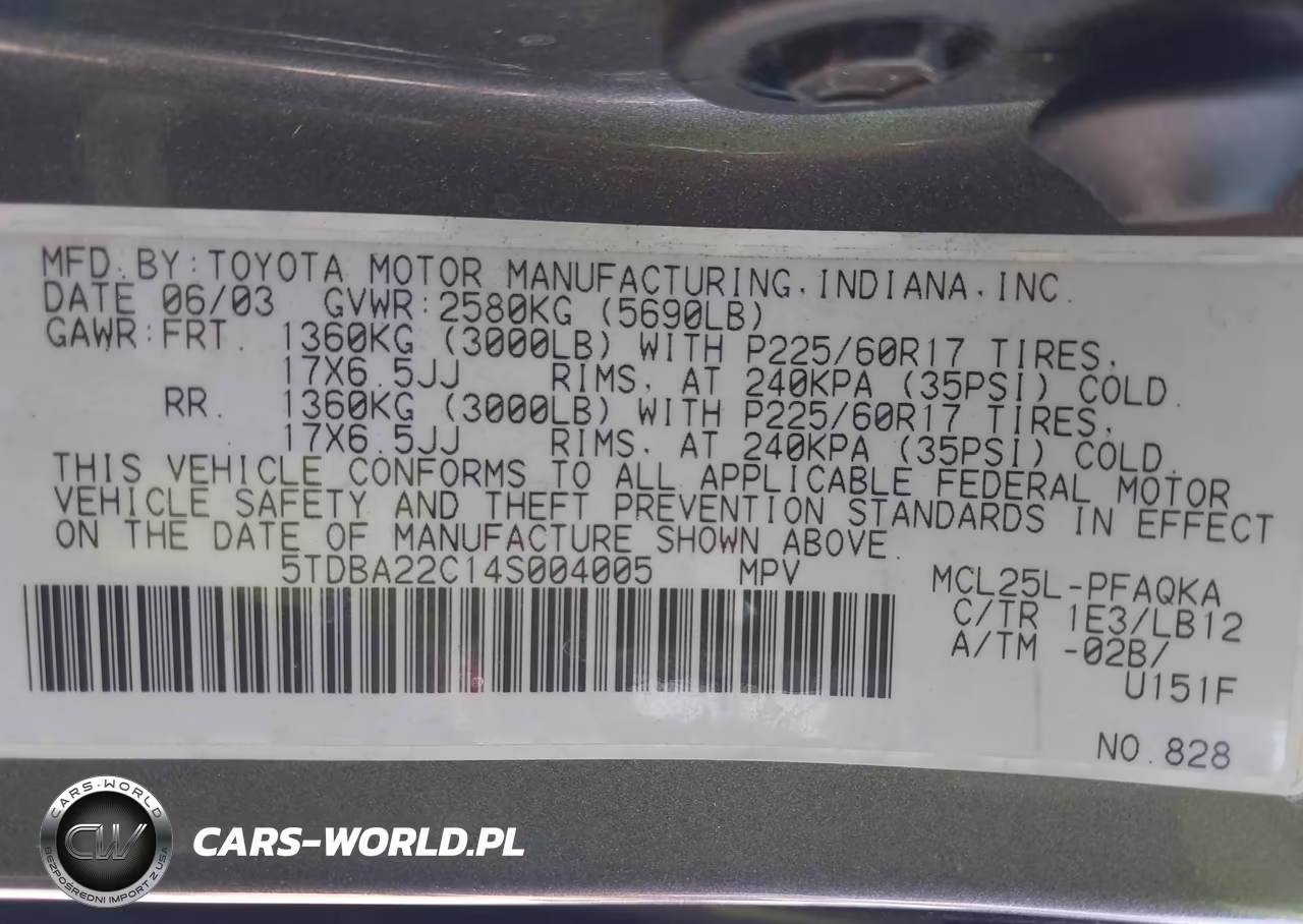 2004 Toyota Sienna Xle VIN:5TDBA22C14S004005 - 9