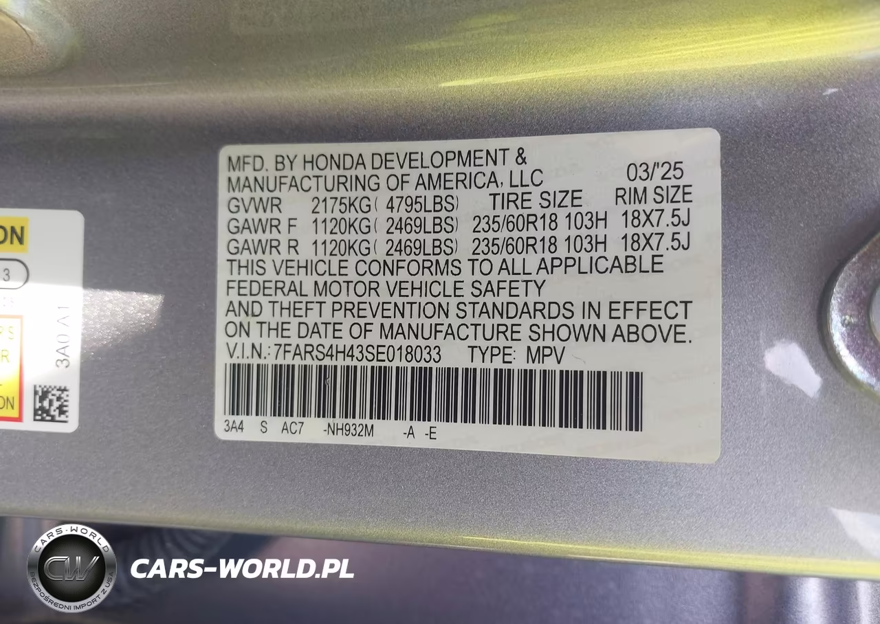 2025 Honda Cr-V Ex Awd VIN:7FARS4H43SE018033 - 9