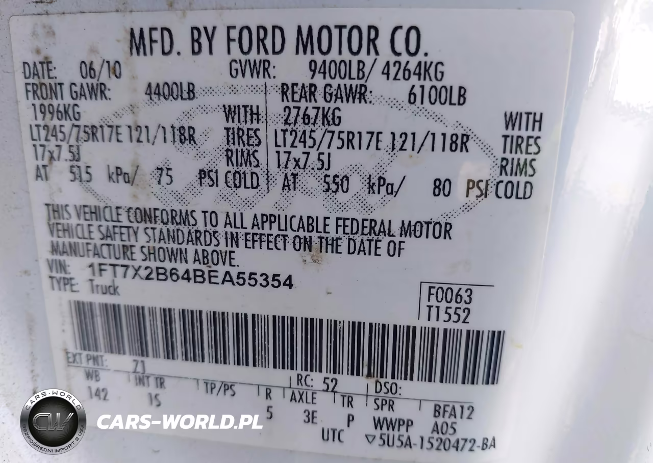 2011 Ford F-250 Xl VIN:1FT7X2B64BEA55354 - 9