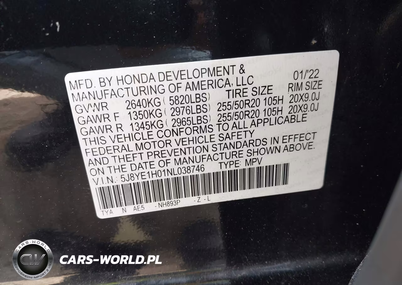 2022 Acura Mdx A-Spec Package VIN:5J8YE1H01NL038746 - 9