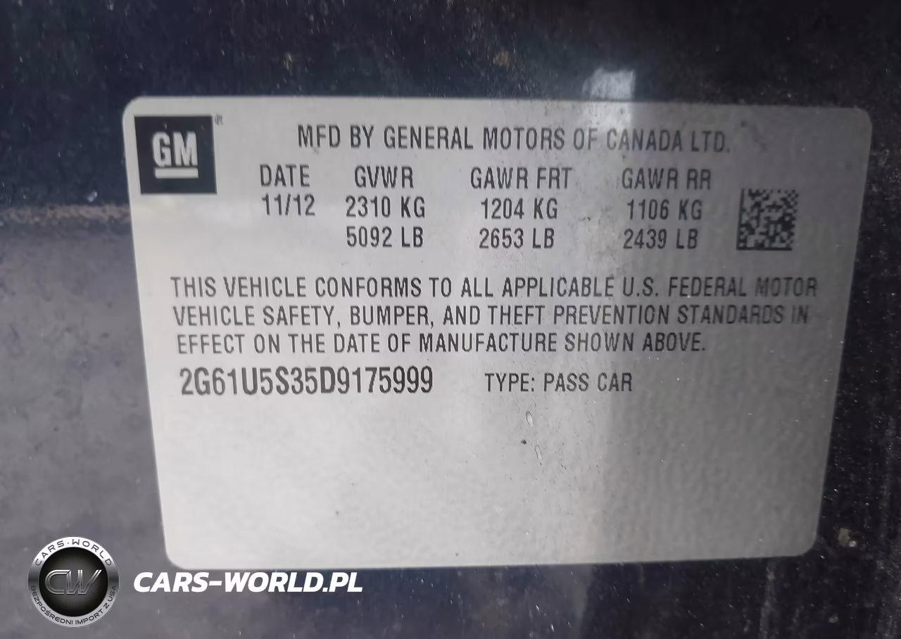 2013 Cadillac Xts Platinum VIN:2G61U5S35D9175999 - 9