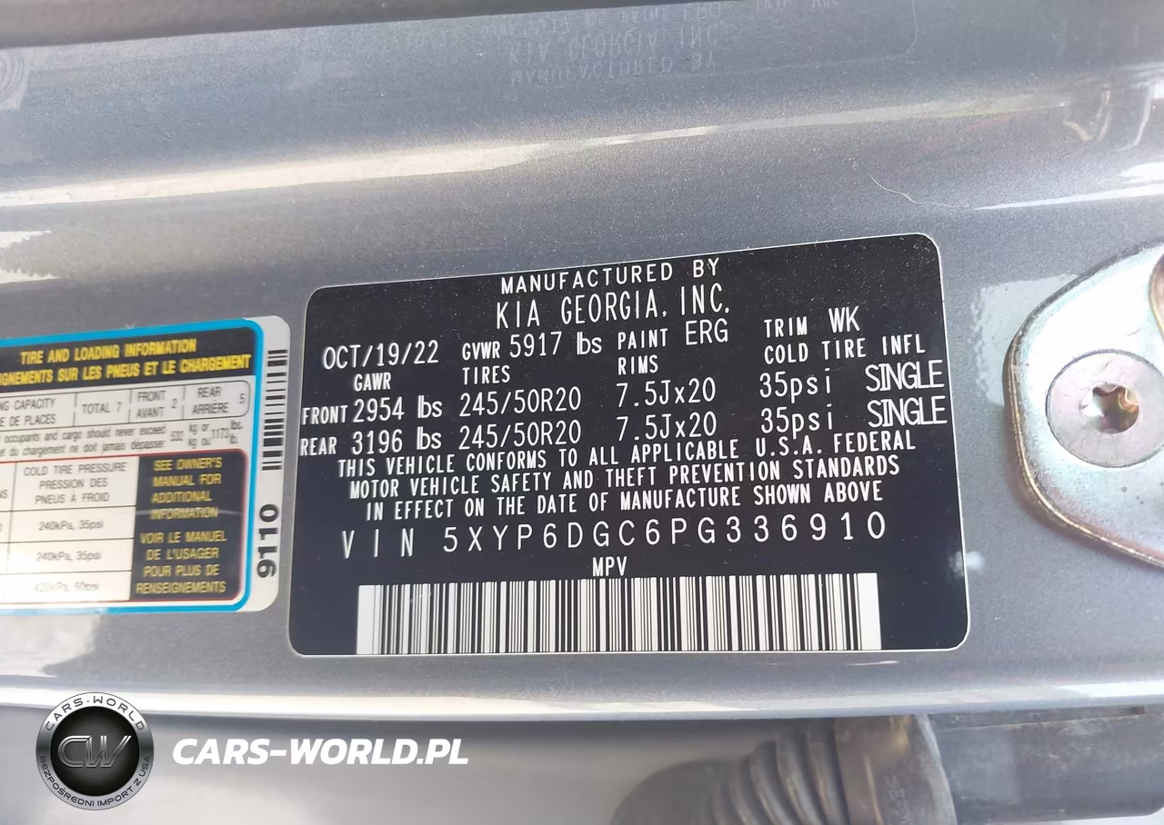 2023 Kia Telluride S VIN:5XYP6DGC6PG336910 - 9