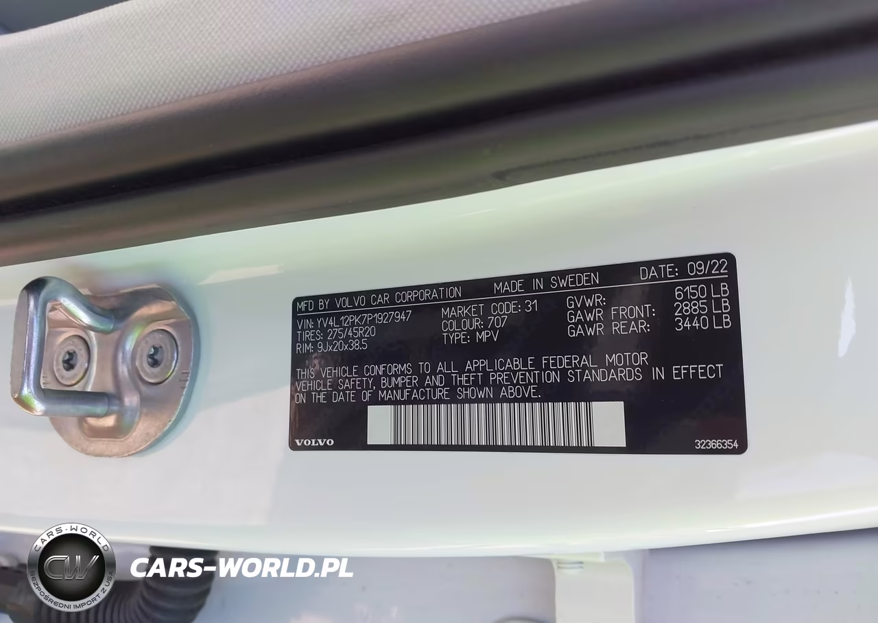 2023 Volvo Xc90 B5 Core VIN:YV4L12PK7P1927947 - 8