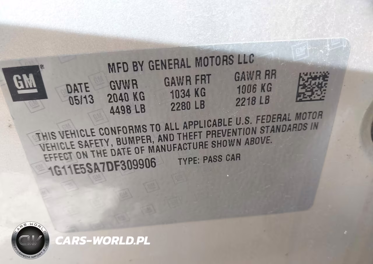 2013 Chevrolet Malibu 2Lt VIN:1G11E5SA7DF309906 - 9