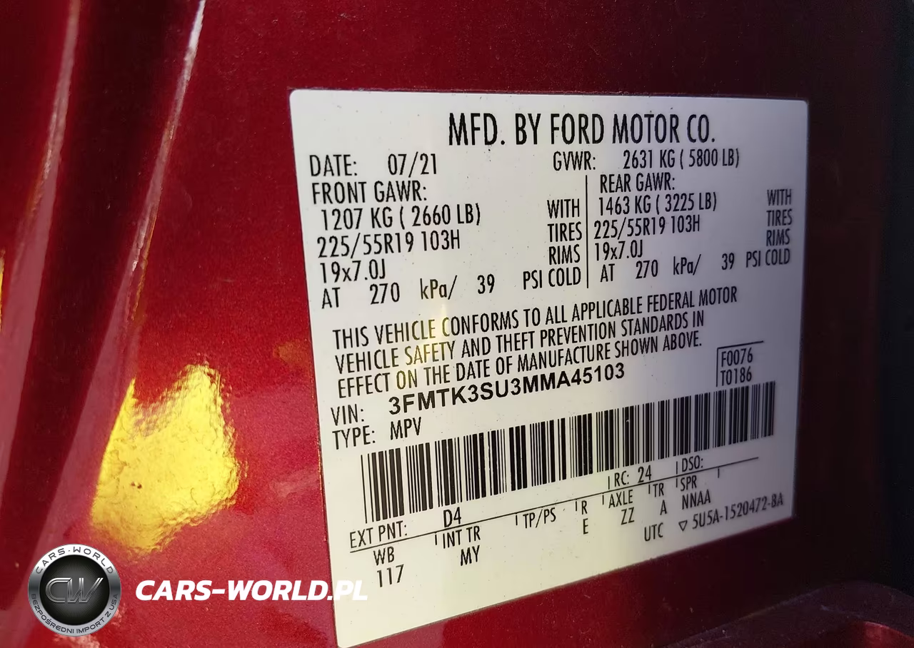 2021 Ford Mustang Mach-E Premium VIN:3FMTK3SU3MMA45103 - 9