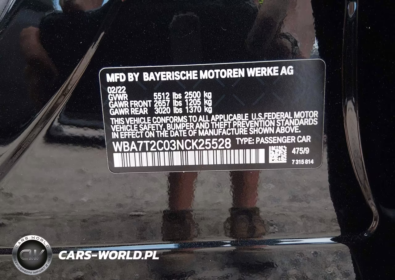 2022 BMW 740 I VIN:WBA7T2C03NCK25528 - 9
