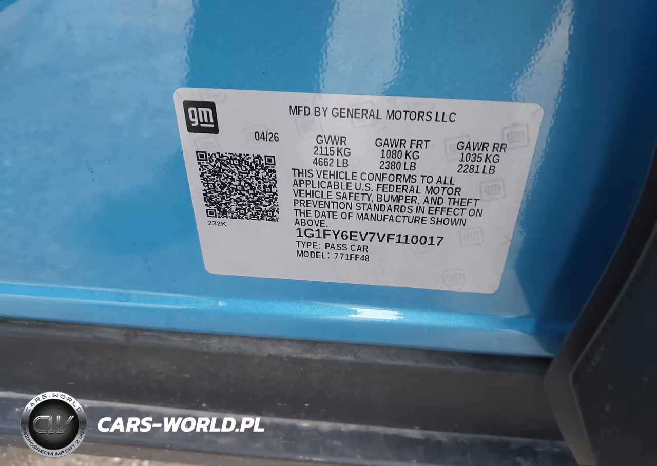 2027 Chevrolet Bolt Lt Fwd VIN:1G1FY6EV7VF110017 - 9
