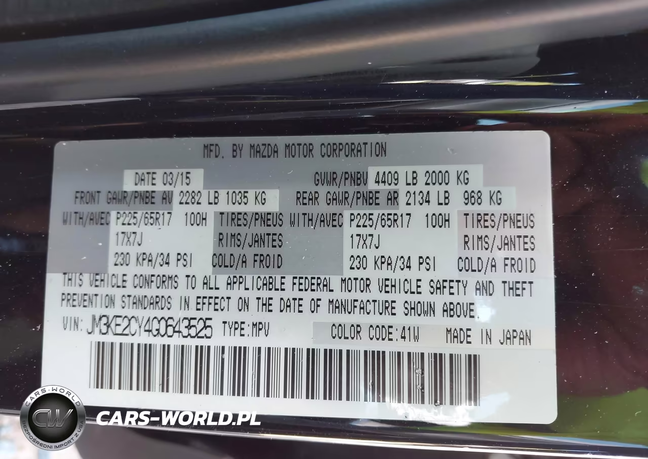 2016 Mazda Cx-5 Touring VIN:JM3KE2CY4G0643525 - 9