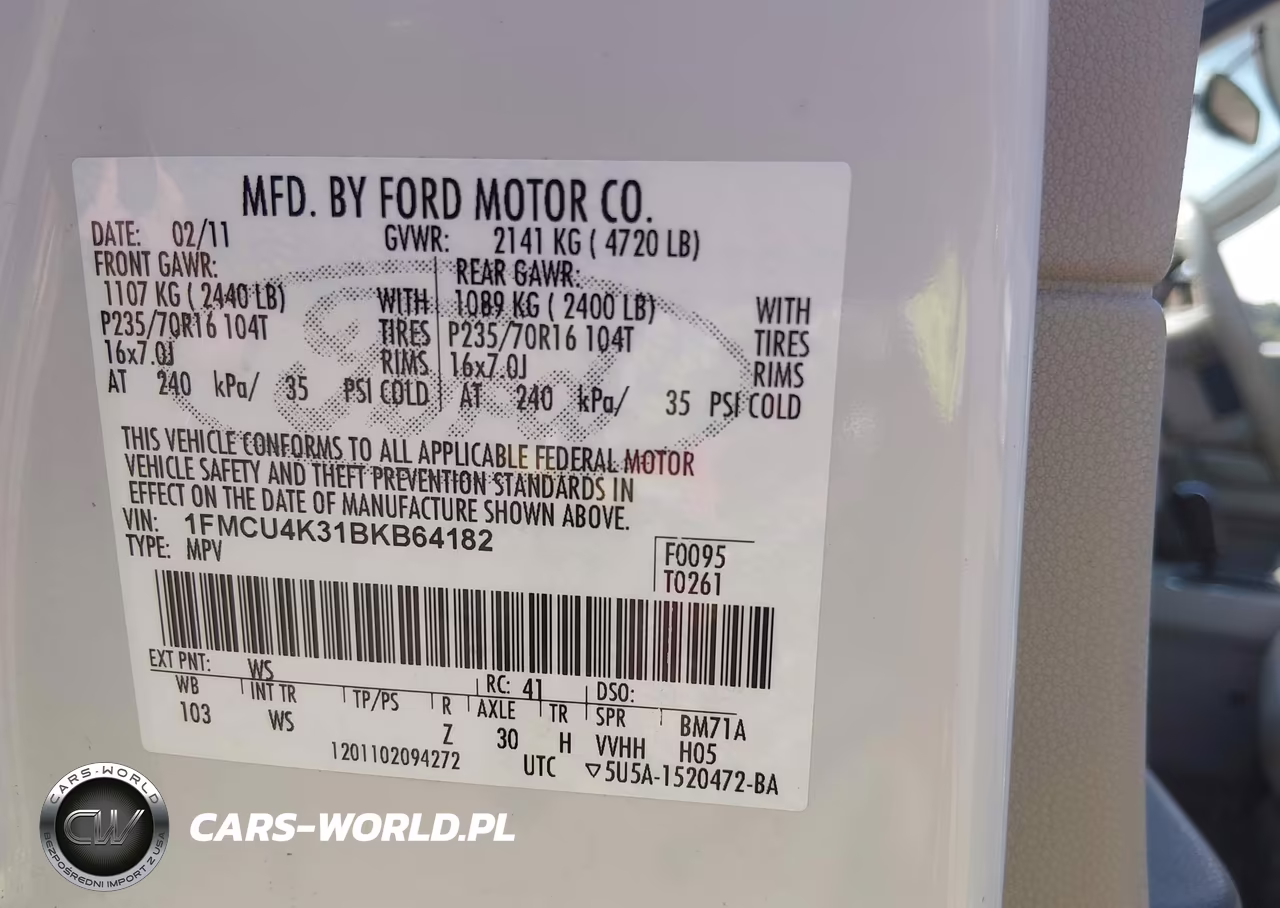 2011 Ford Escape Hybrid VIN:1FMCU4K31BKB64182 - 9