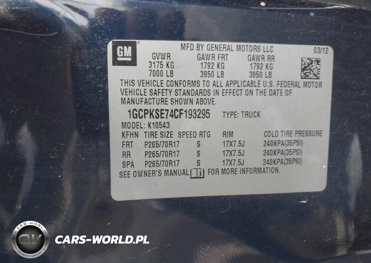2012 Chevrolet Silverado 1500 Lt VIN:1GCPKSE74CF193295 - 9