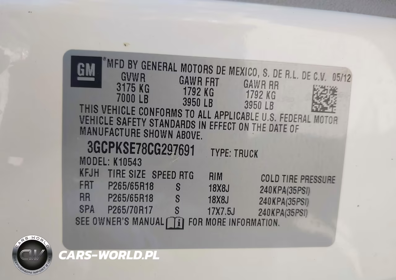 2012 Chevrolet Silverado 1500 Lt VIN:3GCPKSE78CG297691 - 9