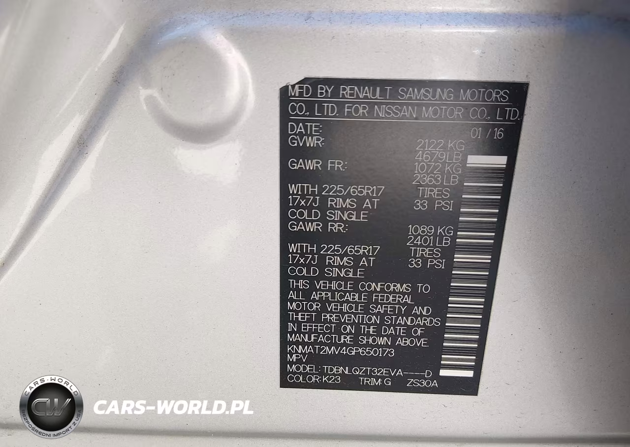 2016 Nissan Rogue Sv VIN:KNMAT2MV4GP650173 - 9