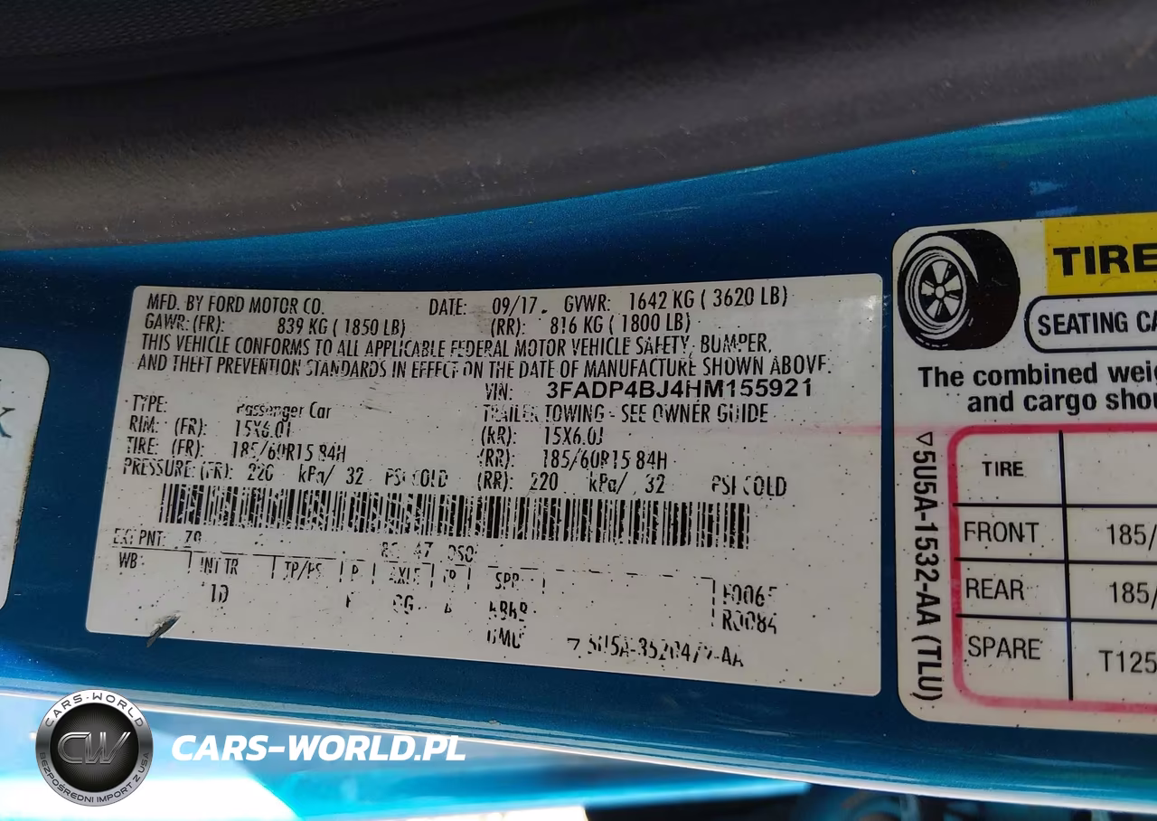 2017 Ford Fiesta Se VIN:3FADP4BJ4HM155921 - 9