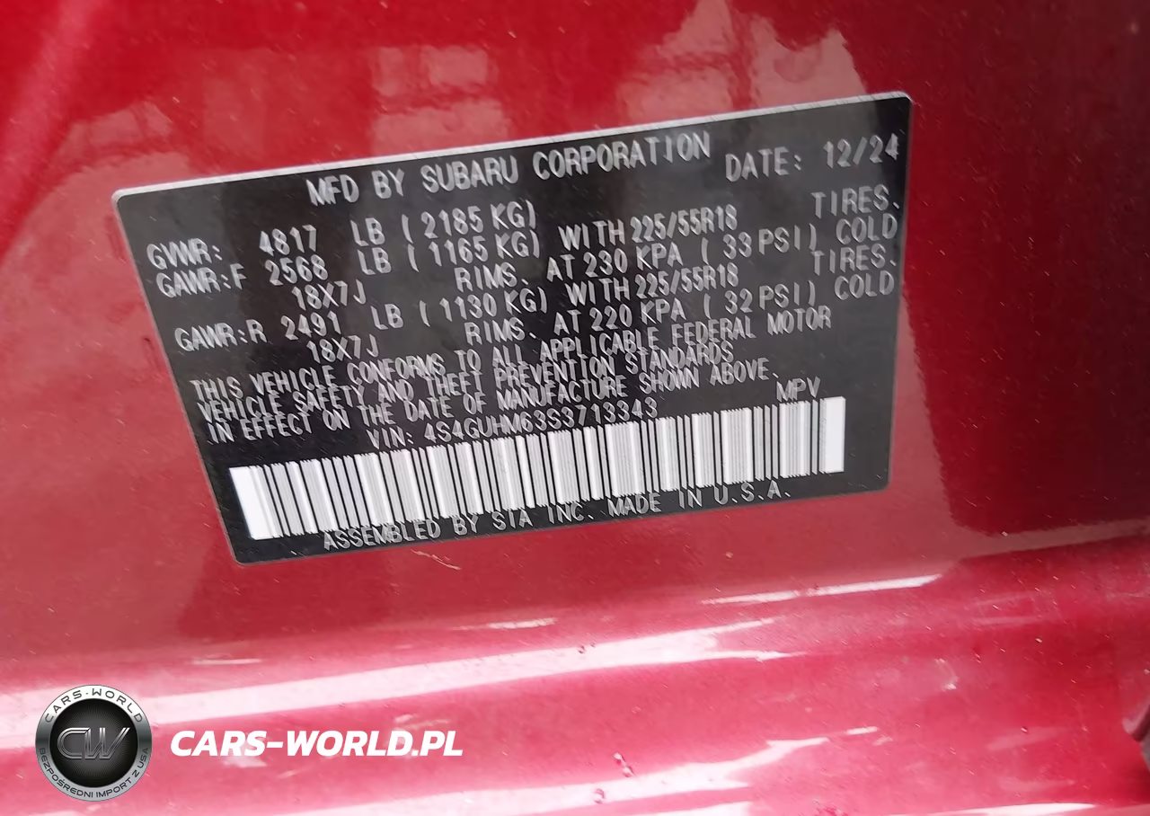 2025 Subaru Crosstrek Limited VIN:4S4GUHM63S3713343 - 8