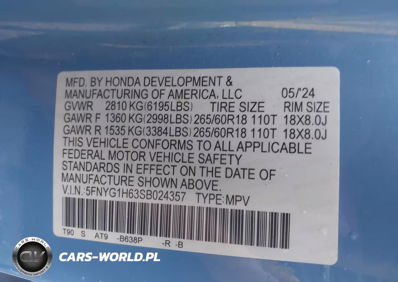 2025 Honda Pilot Trailsport VIN:5FNYG1H63SB024357 - 9