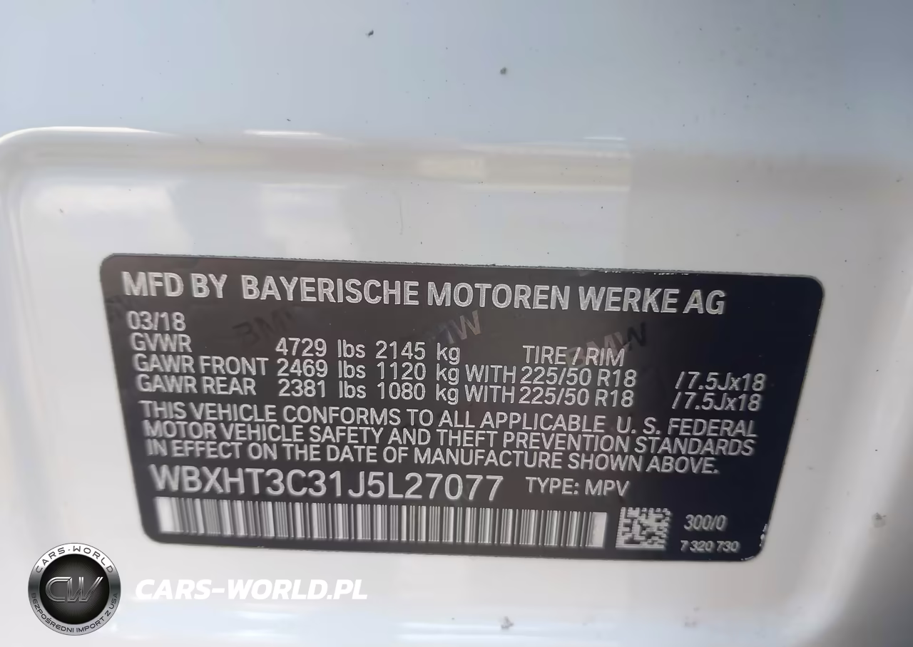 2018 BMW X1 xDrive28I VIN:WBXHT3C31J5L27077 - 9