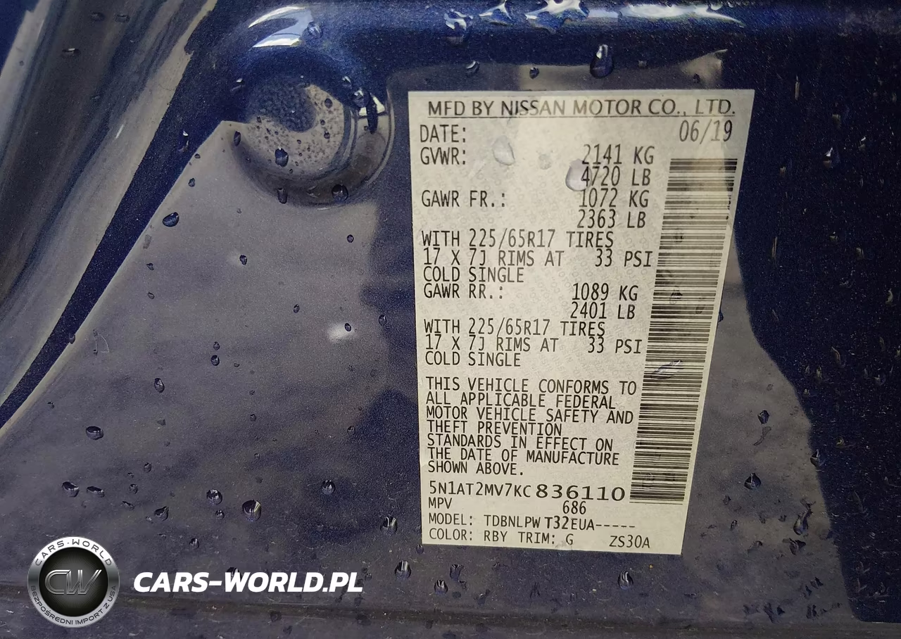 2019 Nissan Rogue S VIN:5N1AT2MV7KC836110 - 9