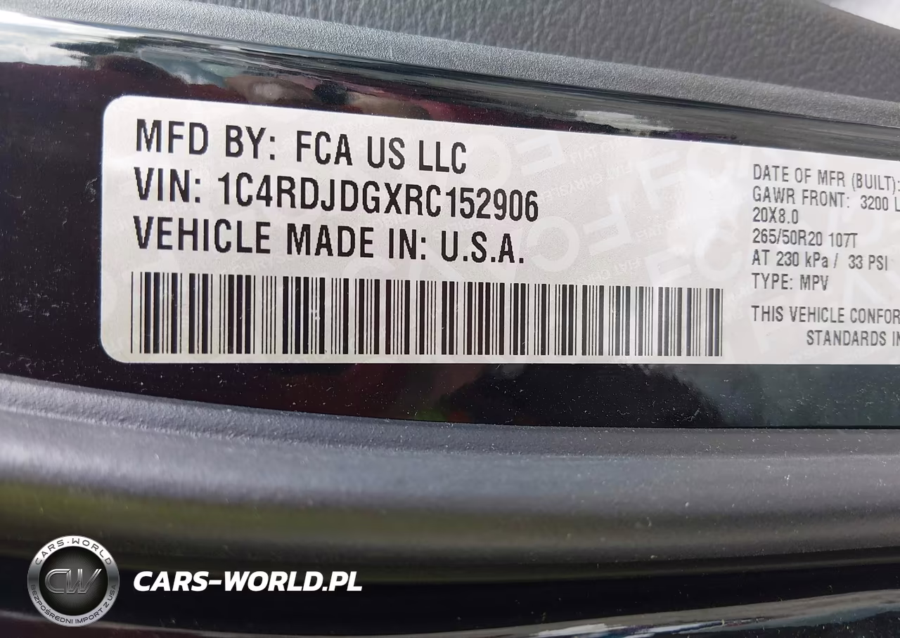 2024 Dodge Durango Gt Plus Awd VIN:1C4RDJDGXRC152906 - 9