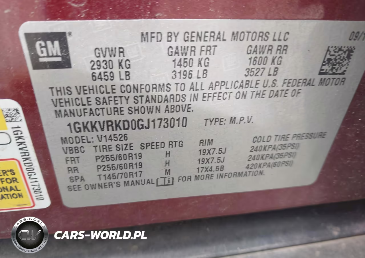 2016 GMC Acadia Slt-1 VIN:1GKKVRKD0GJ173010 - 9
