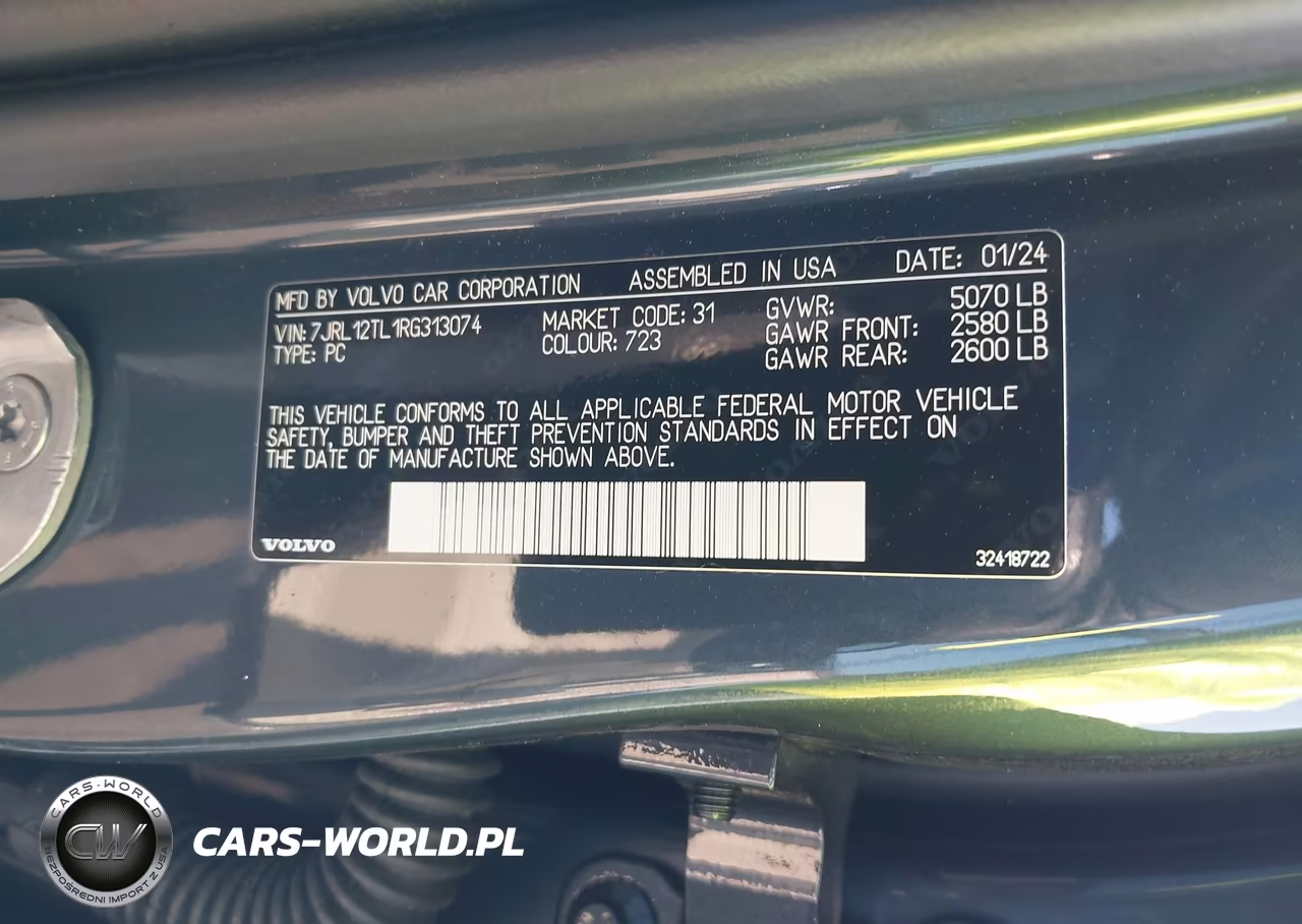 2024 Volvo S60 B5 Plus Dark Theme VIN:7JRL12TL1RG313074 - 9