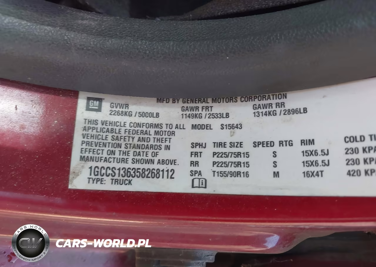 2005 Chevrolet Colorado Ls VIN:1GCCS136358268112 - 9