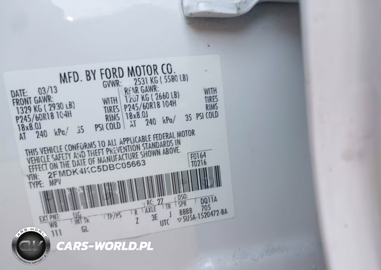 2013 Ford Edge Limited VIN:2FMDK4KC5DBC05663 - 9