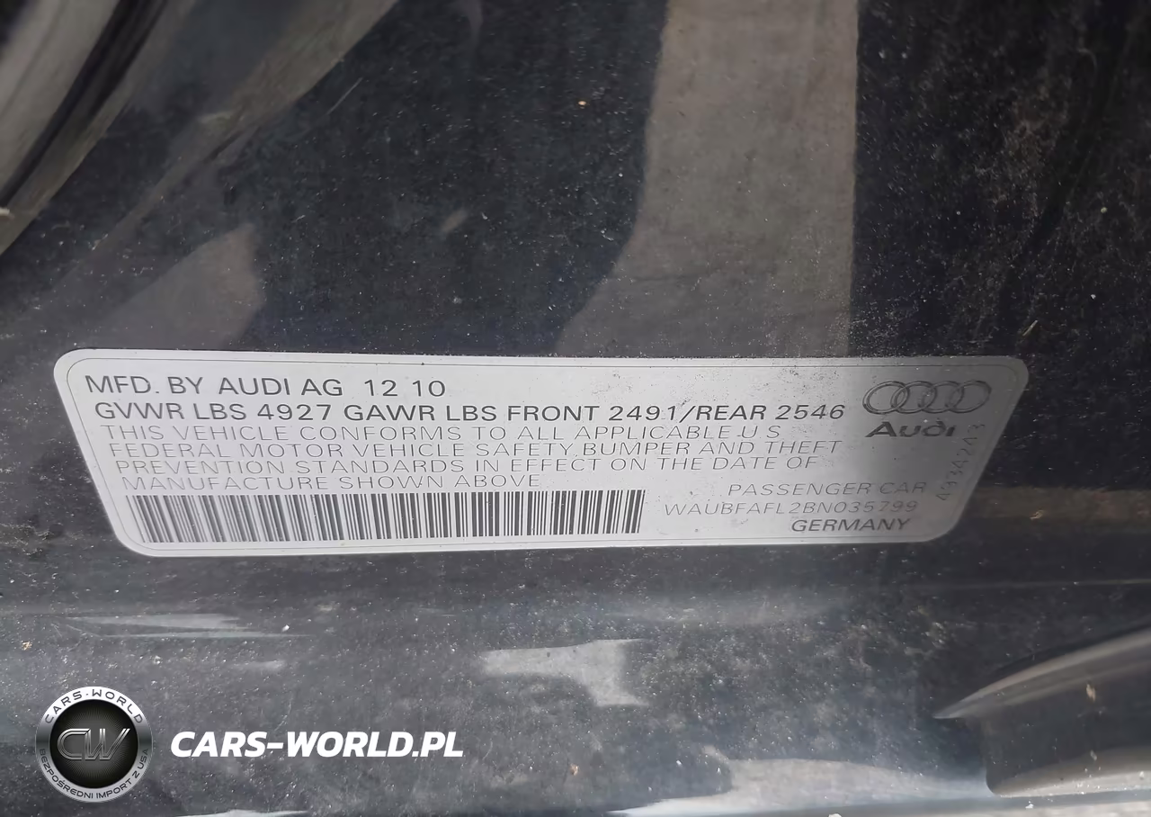 2011 Audi A4 2.0T Premium VIN:WAUBFAFL2BN035799 - 9