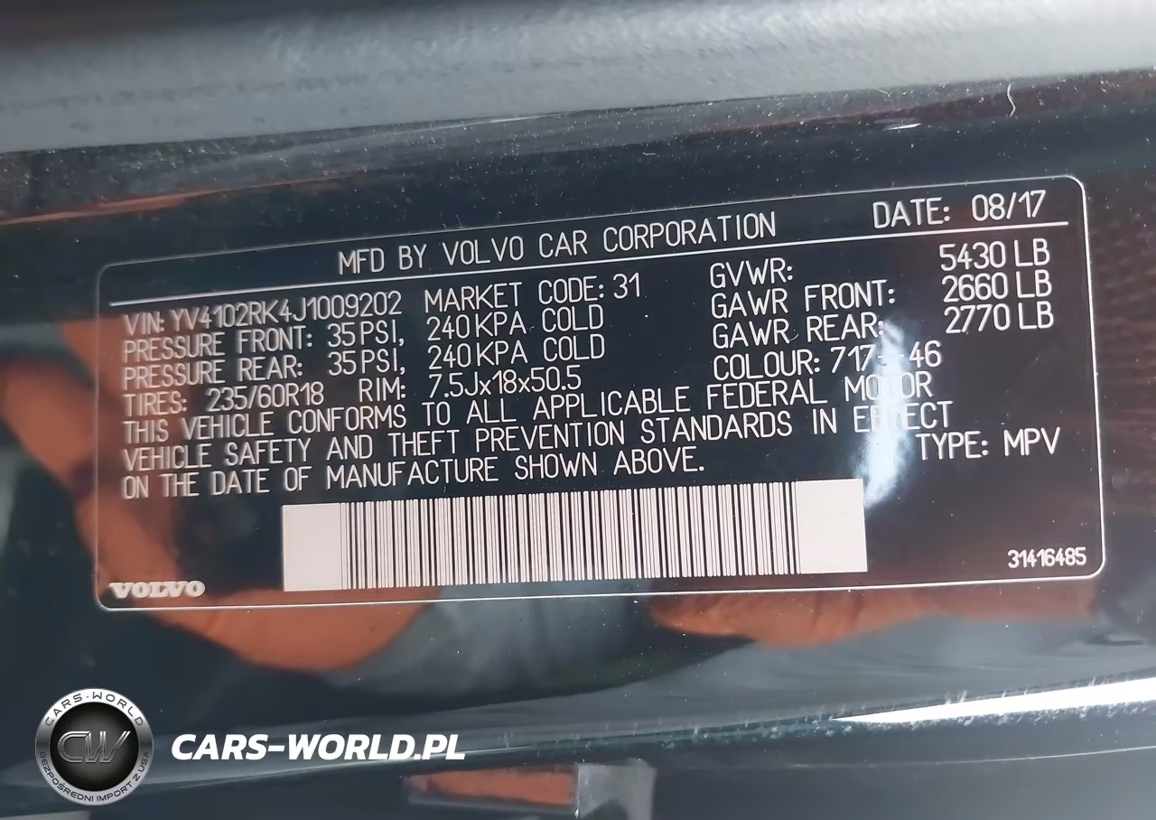 2018 Volvo Xc60 T5 Momentum VIN:YV4102RK4J1009202 - 9