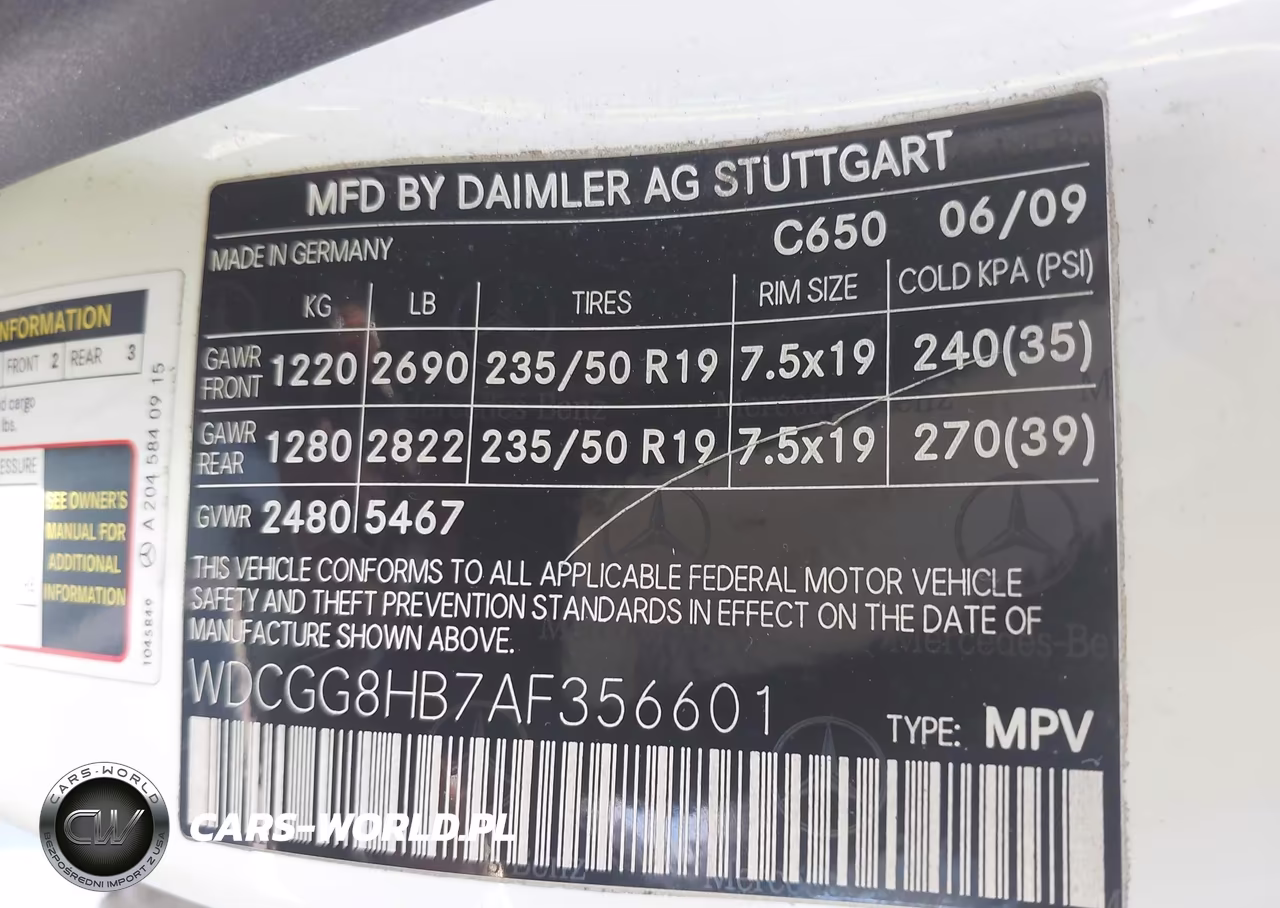 2010 Mercedes-Benz Glk 350 4Matic VIN:WDCGG8HB7AF356601 - 9