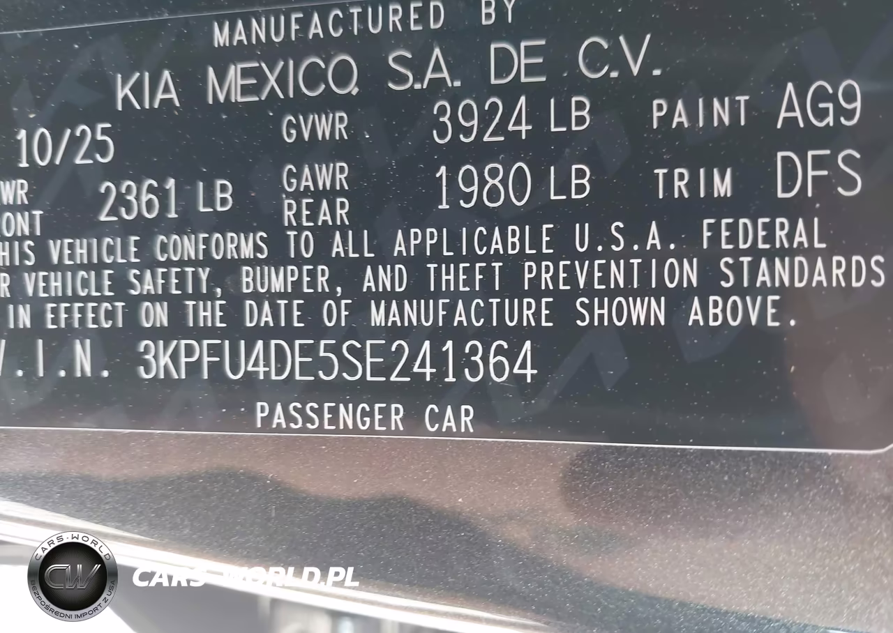 2025 Kia K4 Ex VIN:3KPFU4DE5SE241364 - 9