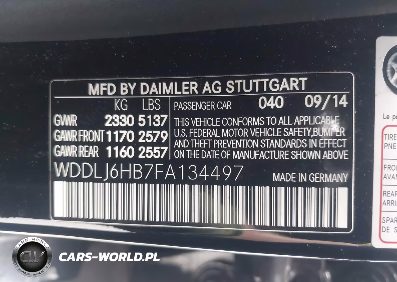 2015 Mercedes-Benz Cls 400 4Matic VIN:WDDLJ6HB7FA134497 - 9