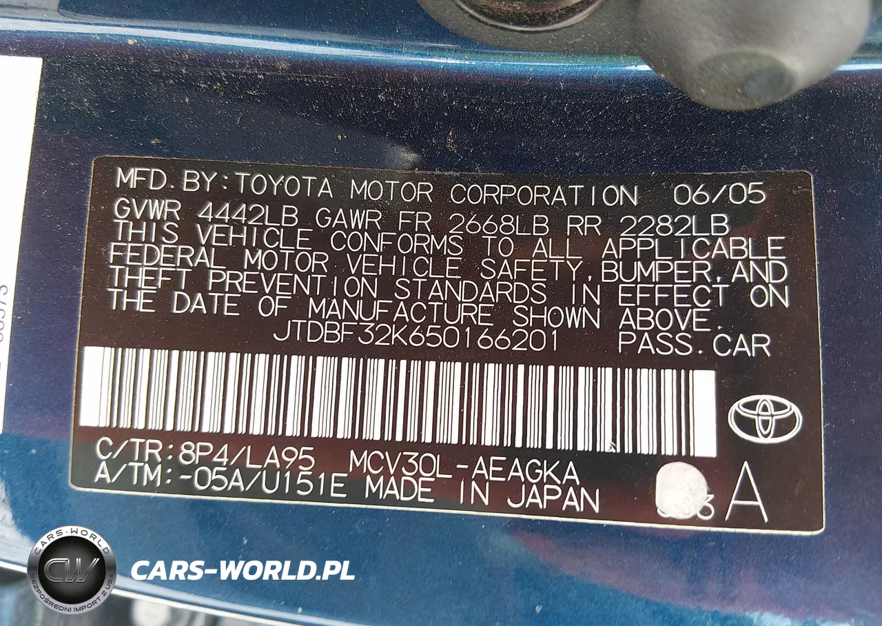 2005 Toyota Camry Xle V6 VIN:JTDBF32K650166201 - 9