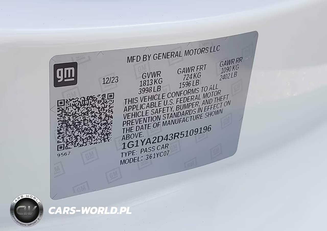 2024 Chevrolet Corvette Stingray Rwd 1Lt VIN:1G1YA2D43R5109196 - 9