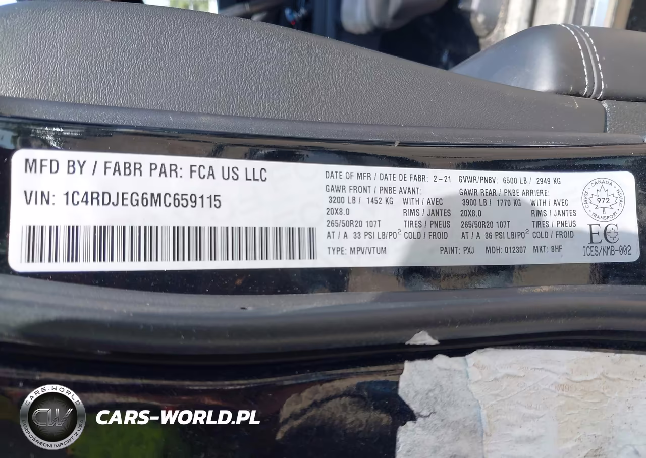 2021 Dodge Durango Citadel Anodized Platinum VIN:1C4RDJEG6MC659115 - 9