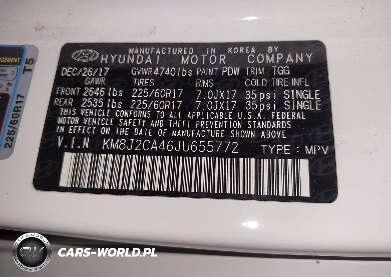 2018 Hyundai Tucson Se VIN:KM8J2CA46JU655772 - 9
