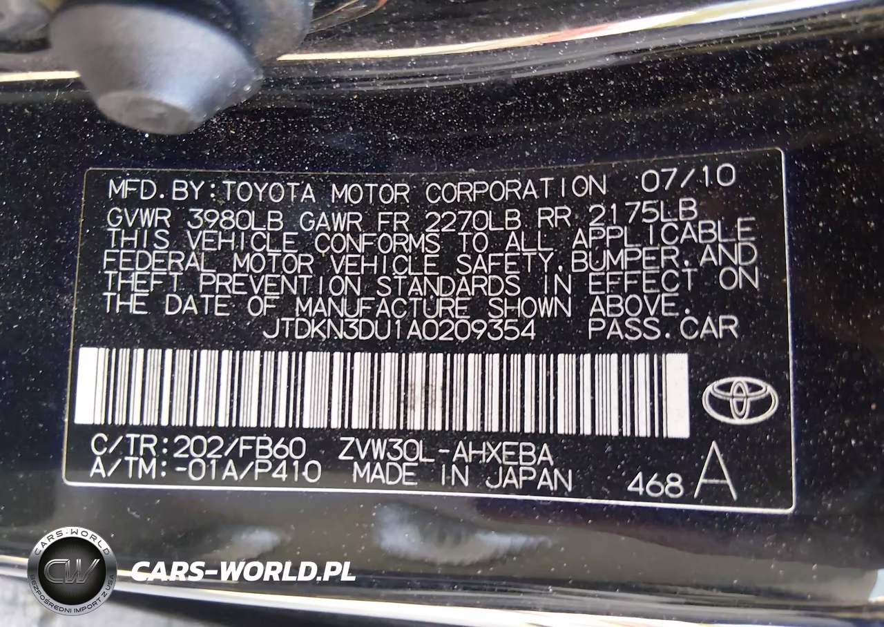 2010 Toyota Prius Iii VIN:JTDKN3DU1A0209354 - 9
