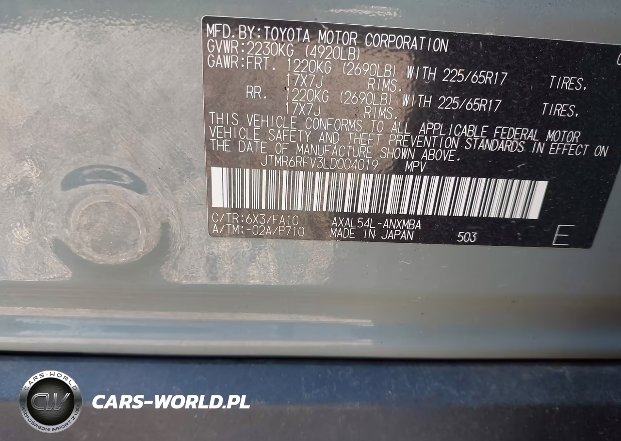 2020 Toyota Rav4 Hybrid Xle VIN:JTMR6RFV3LD004019 - 9